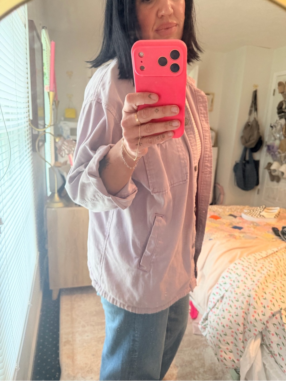 H&M Lavender Oversized Utility Shacket - Picture 3 of 5